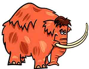 a gigantic mastodon